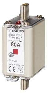 Siemens 3NA78247 NH-Sicherungseinsätze GL/GG 80A, 3 Stck.
