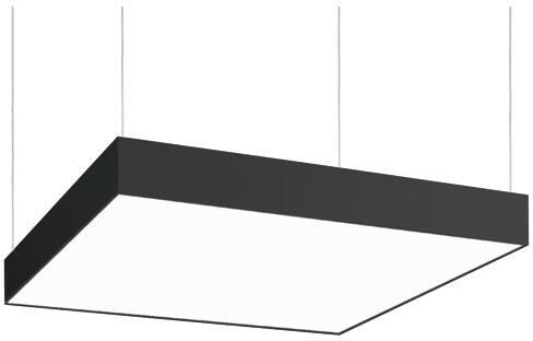 Brumberg BIRO SQUARE LED-Pendelleuchte direkt, 4000K, 44W, Betriebsgerät schaltbar, schwarz (13720184)