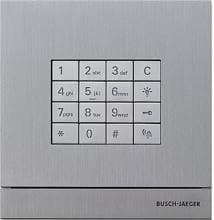 Busch-Jaeger 83100/71-660 Außenstation mit Tastatur, Fingerprint, edelstahl (2CKA008300A0415)