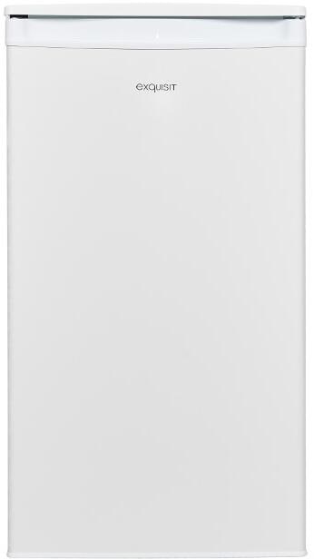 Exquisit KS85-V-091E Standkühlschrank, 45 cm breit, 75L, LED Beleuchtung, 2 Türablagen, Flaschenregal, weiß