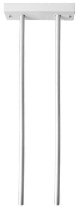 Brumberg RESCUE ONE Pendel-Set für LED-Rettungszeichenleuchte, Länge 500mm, Doppelpendel, silber eloxiert (81172050)