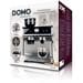 DOMO DO720K Espressomaschine mit Mahlwerk, 1500W, 2L Wassertank, 30 Mahlstufen, 15bar, Bohnenbehälter: 250g, Edelstahl