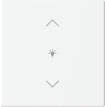 Busch-Jaeger LFDW/A.1.63.11-84 Wippe für Keypad, future® linear, Plattform 63, 1-fach, Symbol Dimmer, studioweiß glänzend (2CKA006199A0194)
