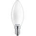 Philips Dimmbare LED-Kerzenlampe, E14, 3,4W, 470lm, 2200-2700K, satiniert (929003012601)