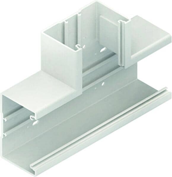Kleinhuis BT1308.3 T-Stück 90° m.Lochung 1333x233x66 mm, PVC, reinweiß