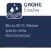 GROHE Grohtherm 2000 Thermostat-Brausebatterie, EcoJoy, EcoButton, DN 15, chrom (34169001)