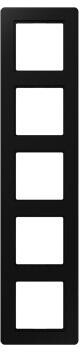 Jung AF585BFSWM Rahmen, 5fach, A flow, graphitschwarz matt