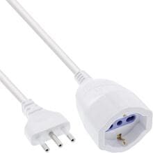InLine Strom-Verlängerung Schutzkontakt ITALIEN Stecker L / Buchse F