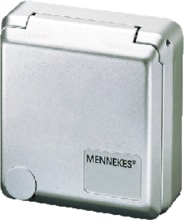 Mennekes (4904) Cepex-Schutzkontakt-Anbausteckdose, silber