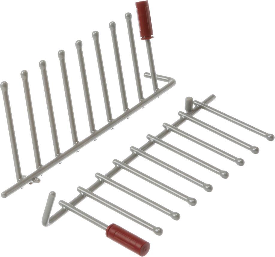 Bosch Siemens 12035454 Klappstachel, Set für Oberkorb, links vorne, silber (2x Klappstacheln)