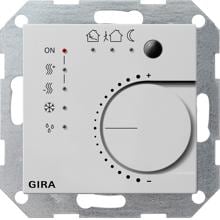 Gira 2100015 KNX Stetigregler mit Tasterschnittstelle 4fach, System 55, grau matt