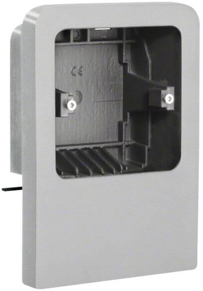 Hager SL20055911D1 Geräteträger universal für UP-Geräte mit Rahmen zu SL 20x55mm, Dekor Aluminium