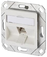 METZ CONNECT 130B12D11102-E Modulare Anschlussdose C6Amodul 1 Port 270°M UPk reinweiß