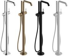 hansgrohe Tecturis S Einhebel-Wannenarmatur bodenstehend, Messing, 21 l/min