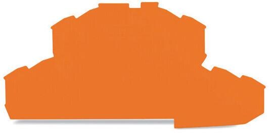 Wago 2002-2492 Abschluss- und Zwischenplatte, 0,8 mm dick, orange