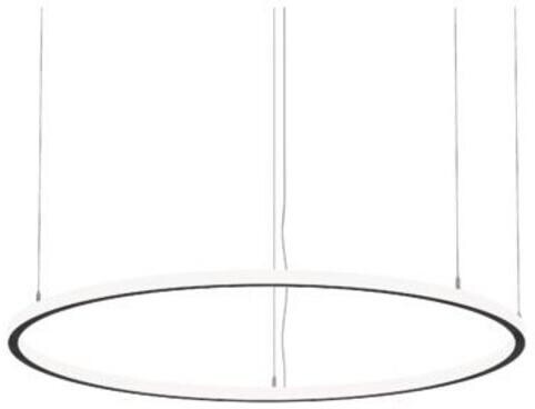 Brumberg ANDROS IN/OUT LED-Pendel-Ringleuchte, D=1.200mm, H=35mm, 84 W, DALI, 3000K, 6600 lm, schwarz struktur (84112183)
