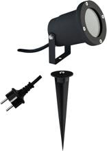 EVN-Lichttechnik Gartenspot, schwarz, IP54, GU10, max. 11W, 220-240V