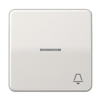 Jung CD590KO5KLG Wippe mit Symbol "Klingel" und Lichtleiter, lichtgrau