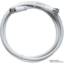 Axing MAK 200-80 F-Modem-Kabel, 2m, axiale Stecker, doppelt geschirmt, Vodafon, weiß (MAK20080)