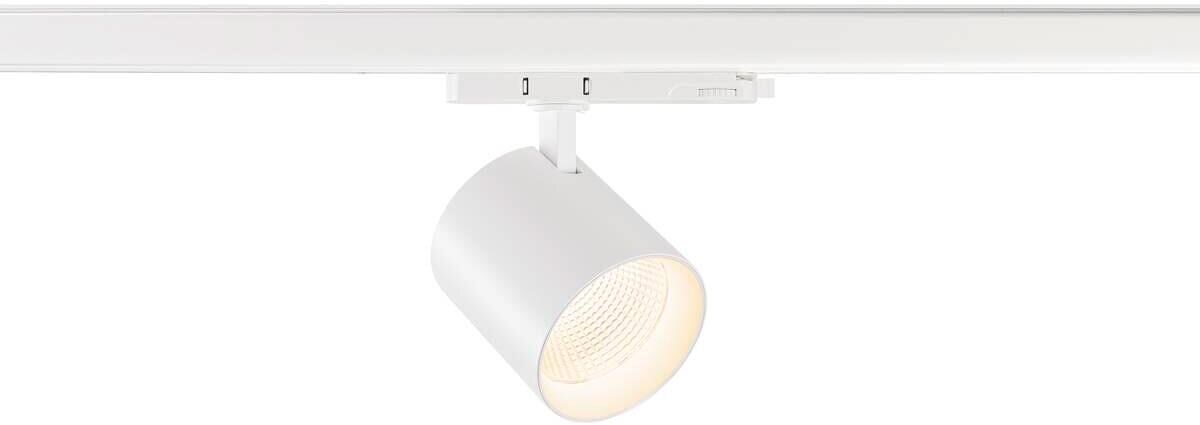 SLV TRACKSPOT C Strahler für 3-Phasen Hochvolt-Schienen-System, Ø10cm, 17W, 3000K, 36°, weiß (1008860)