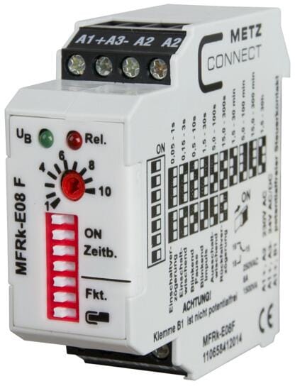 Metz Connect Multifunktions-Zeitrelais mit eingebauten Kodierschaltern