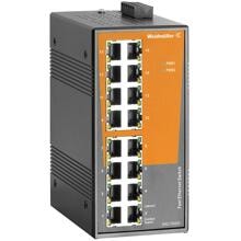Weidmüller IE-SW-EL16-16TX Netzwerk-Switch, unmanaged, Fast Ethernet, 16x RJ45, IP30, -40 °C - 75 °C (2682150000)