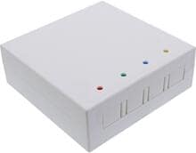 InLine FTTH Leerbox für bis zu 4x LC Duplex / 4x SC Simplex, Aufputz 80mm weiß (88111)
