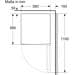 Bosch KTR15NWEA Tischkühlschrank, 56cm breit, 134l, LED Beleuchtung, MultiBox