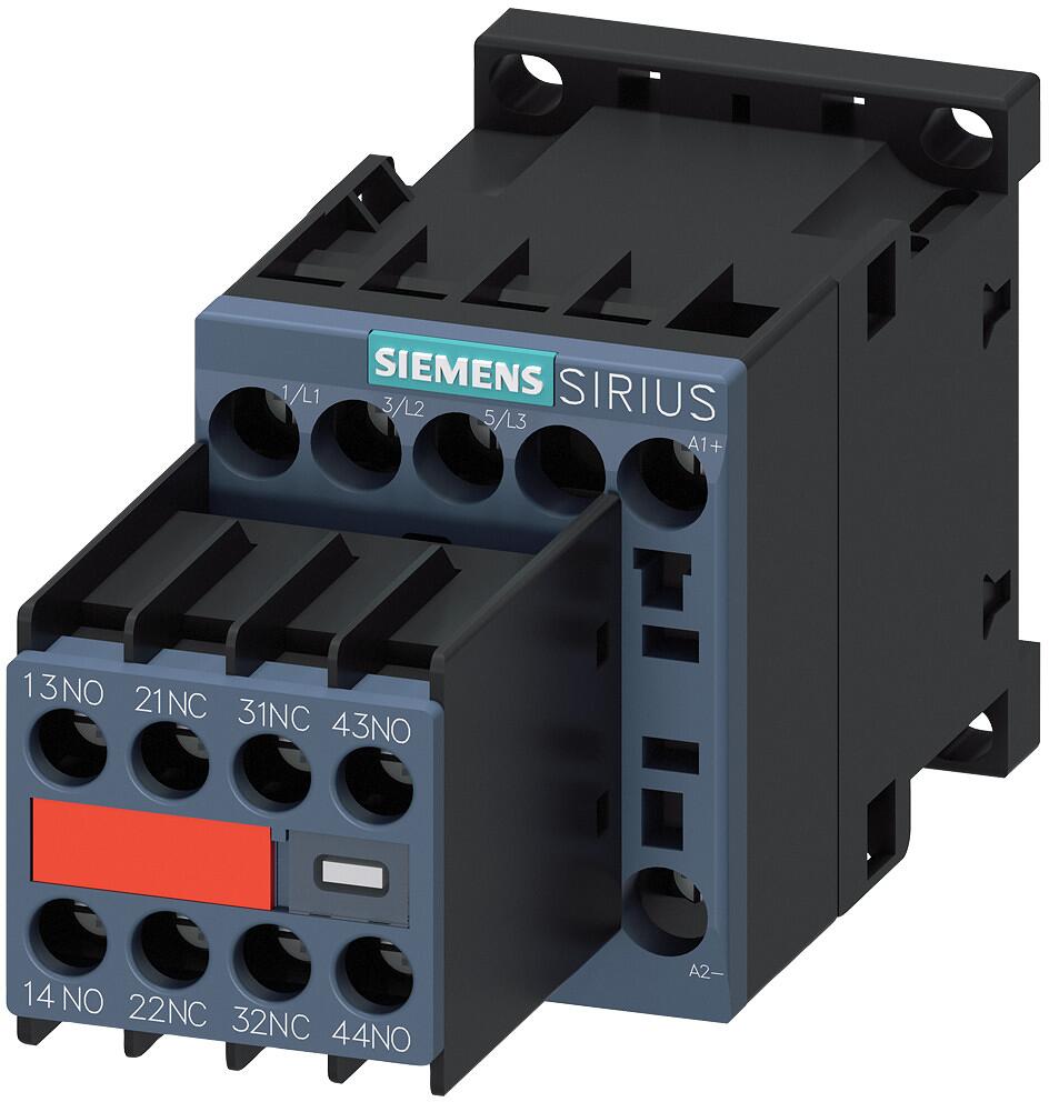 Siemens 3RT20151BB443MA0 Leistungsschütz, 3kW/400V, 2S+2Ö, DC24V 3-polig