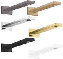 hansgrohe Brausearm E 39 cm mit rechteckigem Schaft, Messing