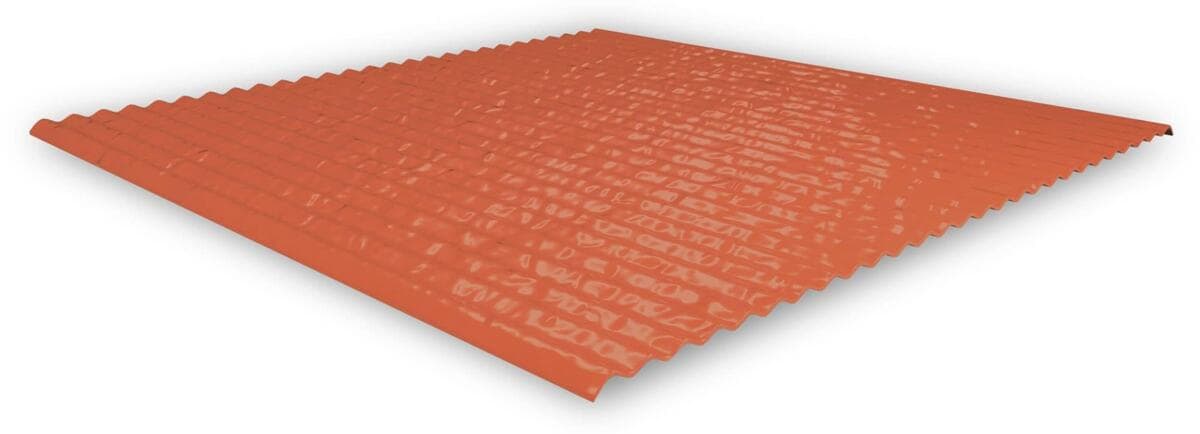K2 Systems SingleHook FlatTile Metallabdeckung, Aluminium, 300x260mm, rot (2004282)