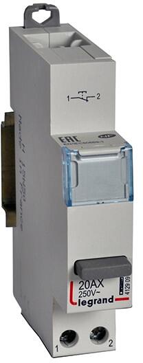 Legrand 412909 CX3 Taster 20A, 1-Öffner, 230V, 10 Stck.