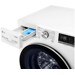 LG F4WV709P1E 9kg Waschmaschine, 1400 U/min, 60cm breit, TurboWash, Steam, ThinQ, AI DD, weiß