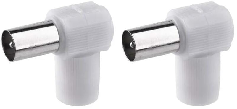 EMOS K1451.2 IEC Stecker, Schraubentyp, gewinkelt, VPE 2 Stück, (1804100703)