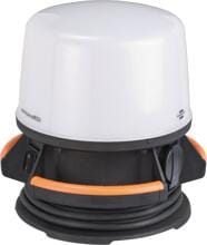 Brennenstuhl LED Arbeitsleuchte 360° ORUM, 50W, IP54, 5800lm, 5m Kabel, mit Steckdose, schwarz(9171400900)