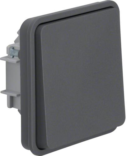 Berker 50453515 Taster-Einsatz mit Wippe, Schließer, W.1, grau matt