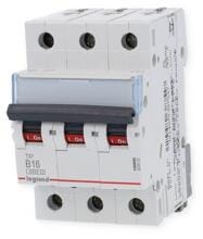 Legrand 403402 Leitungsschutzschalter, TX3, B-Charakteristik, 16A, 3-Polig, 6kA, 400V