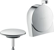 hansgrohe Exafill S Fertigset Wanneneinlauf, Ablauf- und Überlaufgarnitur, 19 l/min, Chrom, (58117000)