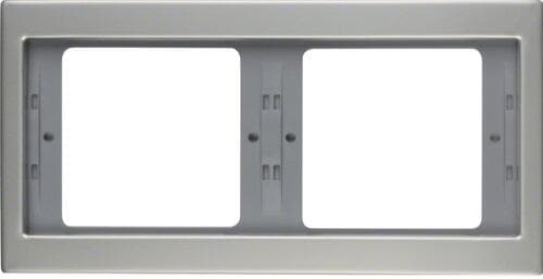Berker 13637004 Rahmen, 2fach, waagerecht, K.5, Edelstahl, Metall mattiert