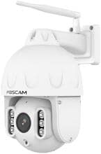 Foscam hochauflösende 8-MP Dualband-WLAN PTZ Dome Überwachungskamera mit 4-fach optischem Zoom, Personen- und Fahrzeugerkennung, weiß (SD8P Weiß)