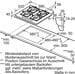 BoschPRS9A6H40 Serie 8 Gaskochfeld, 90 cm breit, Hartglas, TouchControl, FlameSelect, schwarz