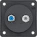 Berker 9456005 Antennen-Verbinderdose, Radio/SAT, Integro Modul-Einsätze, Integro Flow, schwarz matt