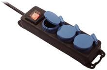 Bachmann 349.045 Verteilersteckdose, 3-fach, schwarz