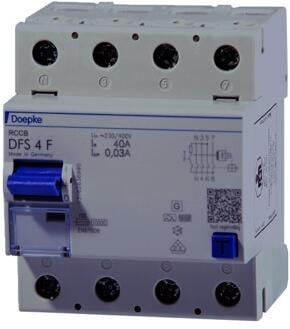 Doepke DFS4 040-4/0,30-F Fehlerstromschutzschalter 040-4/0,30A, 4-Polig, Typ F (09136820)