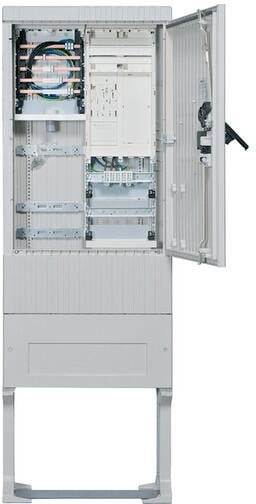 Hager ZAS175BE15 Zähleranschlusssäule 175, universZ, 1 Zählerplatz, BKE-I für eHZ, 5-polig, Basis