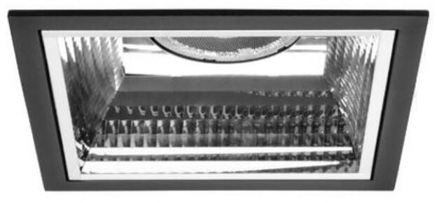 Brumberg Apollo Midi LED-Einbaudownlight, 230 V AC, 50 Hz, 4.000 K, 14,5 W, 55°, CRI > 90, quadratisch, schwarz (41643184)
