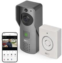 EMOS H4031 GoSmart drahtlose Video-Türklingel, IP-09C, WiFi, grau (3010040310)