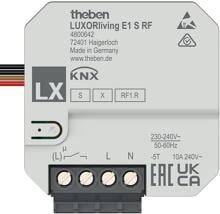 Theben LUXORliving E1 S RF Funk-Heizungsaktor 1-fach, Unterputz, Smart Home, Smart Start (4800642)