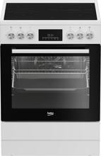 Beko FBM67320WS EEK: A Standherd mit Glaskeramikkochfeld, 60 cm breit, 72 L, SteamShine, 8 Heizarten, weiß