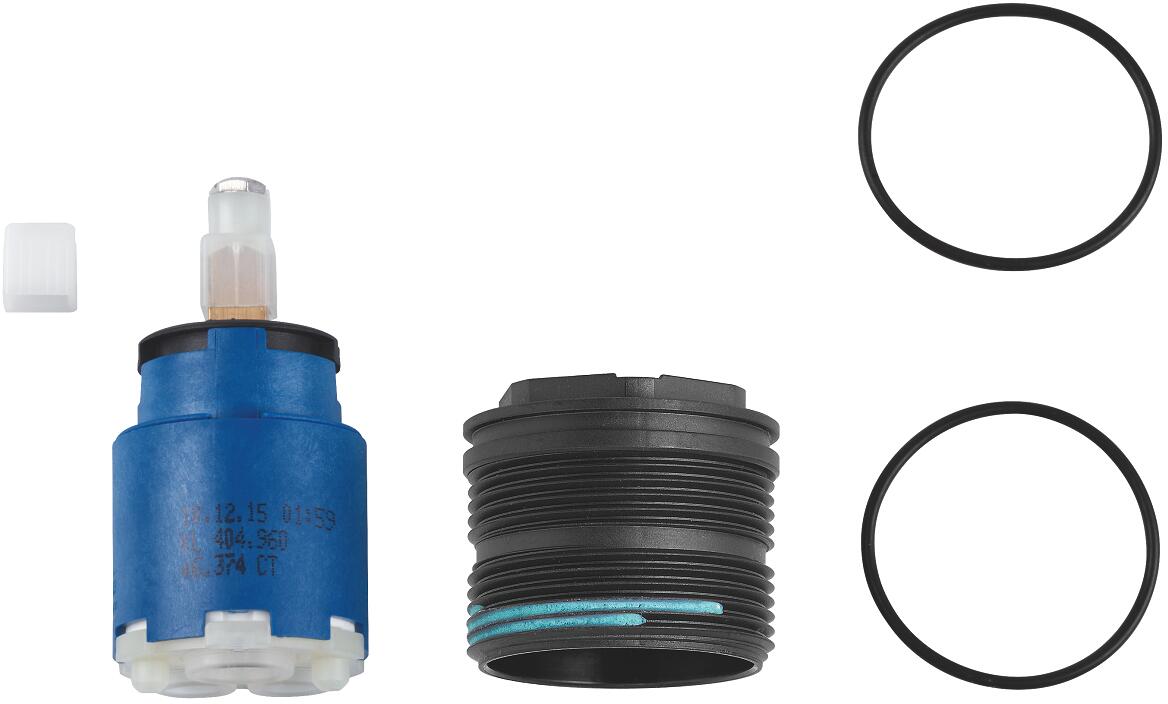 GROHE Kartusche für Einhandmischer, 35 mm, keramisches Dichtsystem, Temperaturbegrenzer, Mengenbegrenzung (46374000)